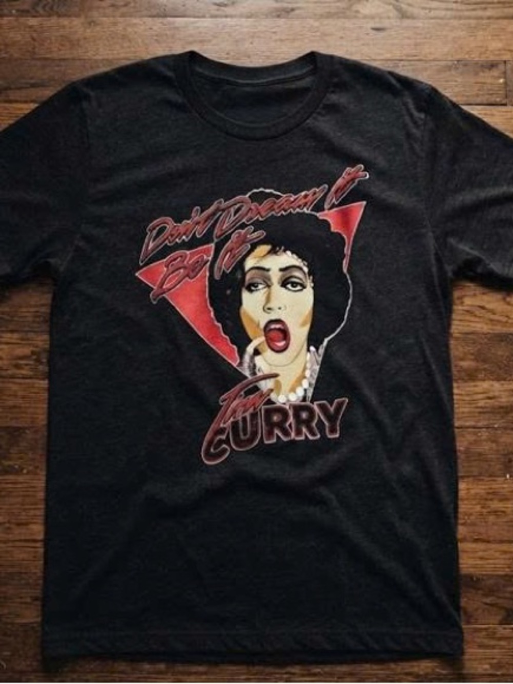 Tim curry shirt, Rocky Short Sleeve Tee with Retro Face Graphic
